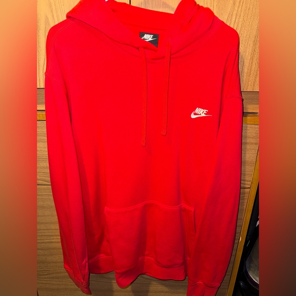 Red NIKE hoodie XLT